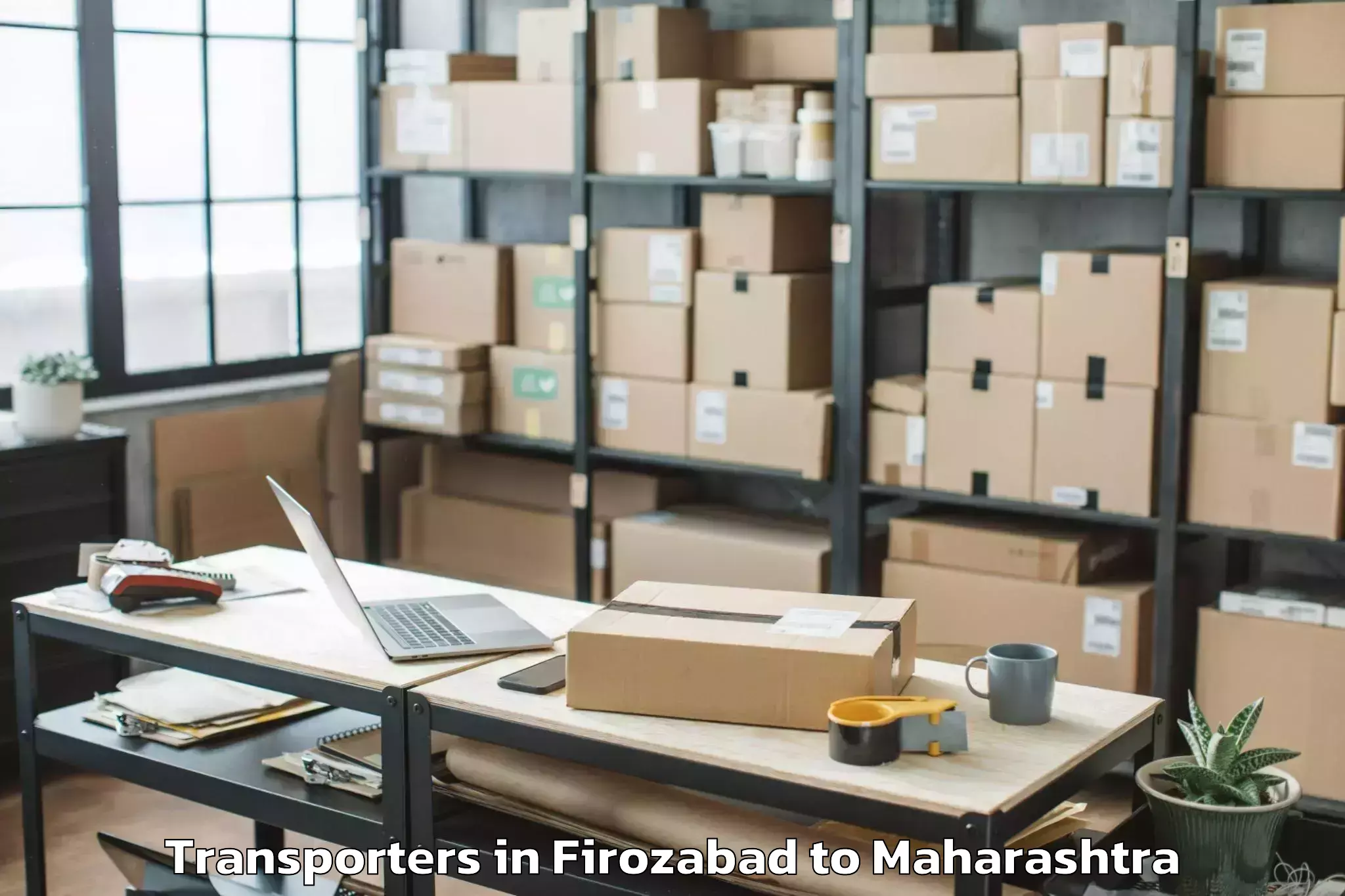 Book Firozabad to Ansing Transporters Online